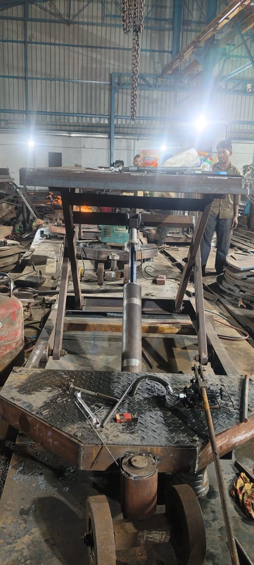 Large-scale spring support side view